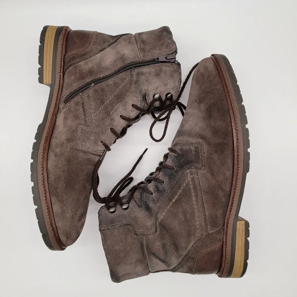 Bar III Whitaker Mens Suede Brown Leather Ankle Boots Size 10M WPL8046